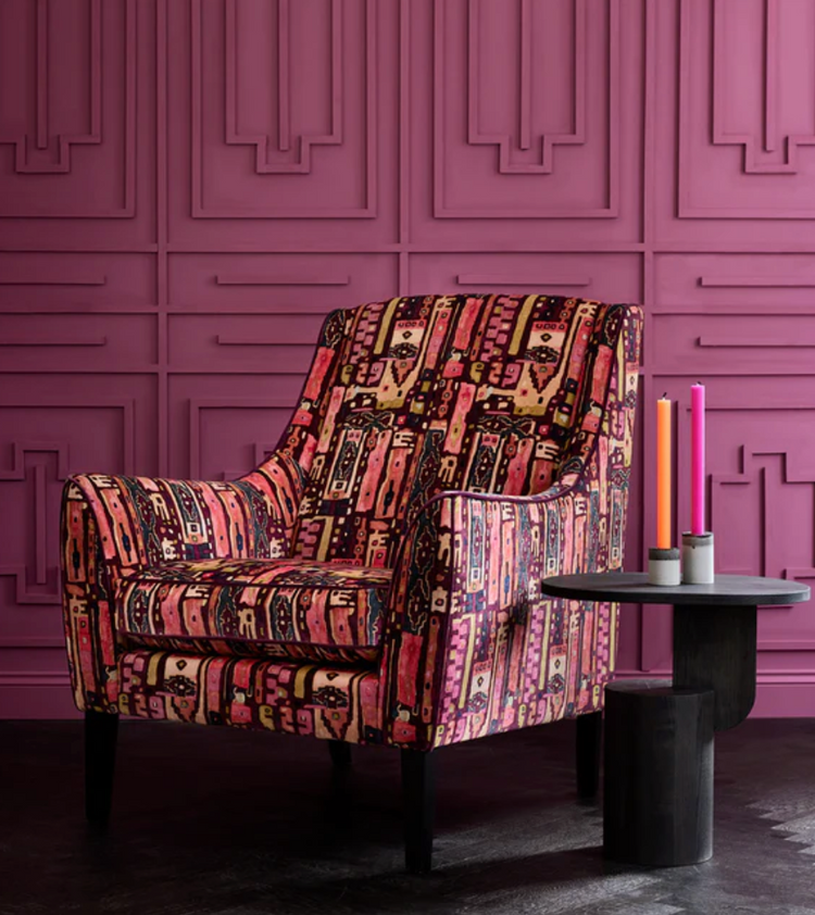 We Built This City Linwood Cooshy Fabric velvet chair