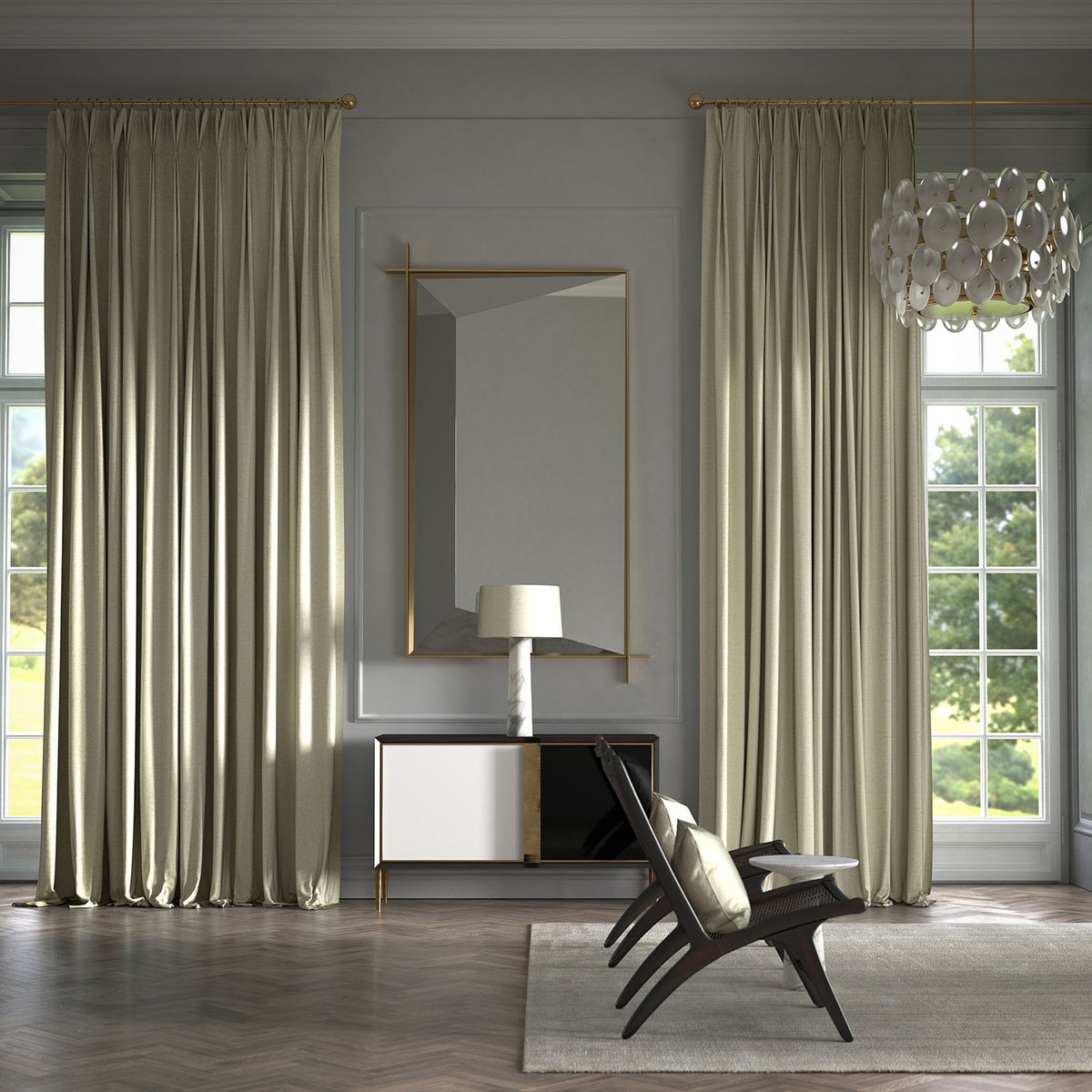 James Hare Mayfair Pear Made to Measure Curtains