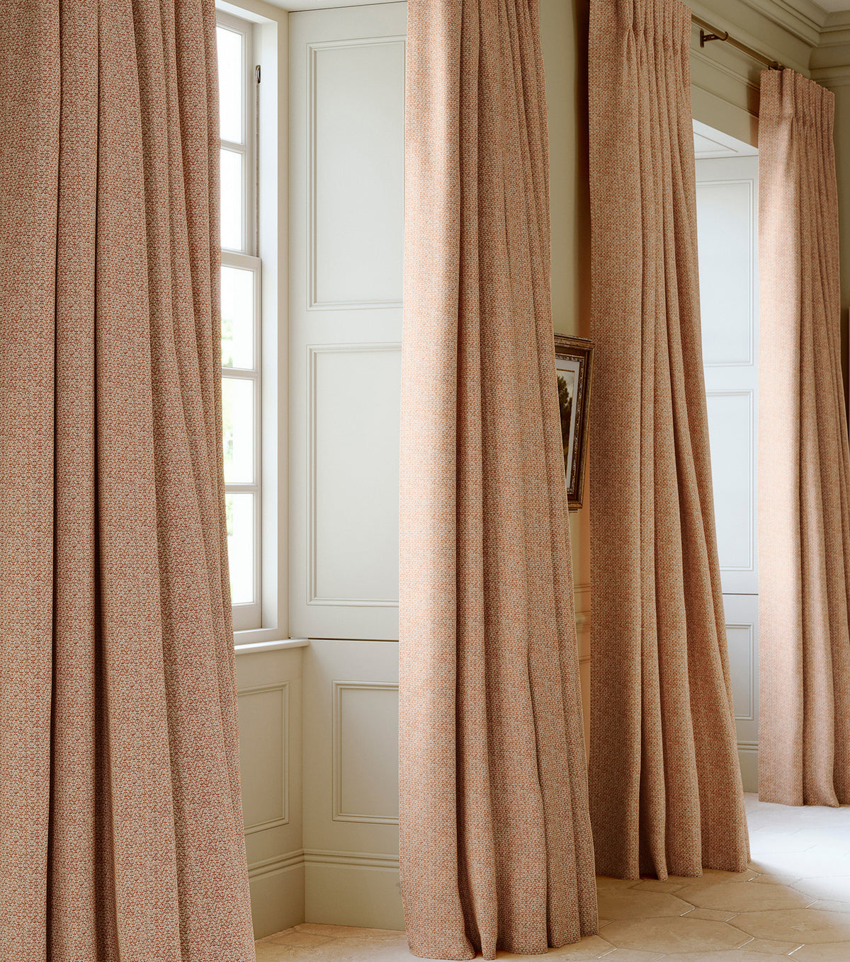 James Hare Flori Glowing Embers Made to Measure Curtains