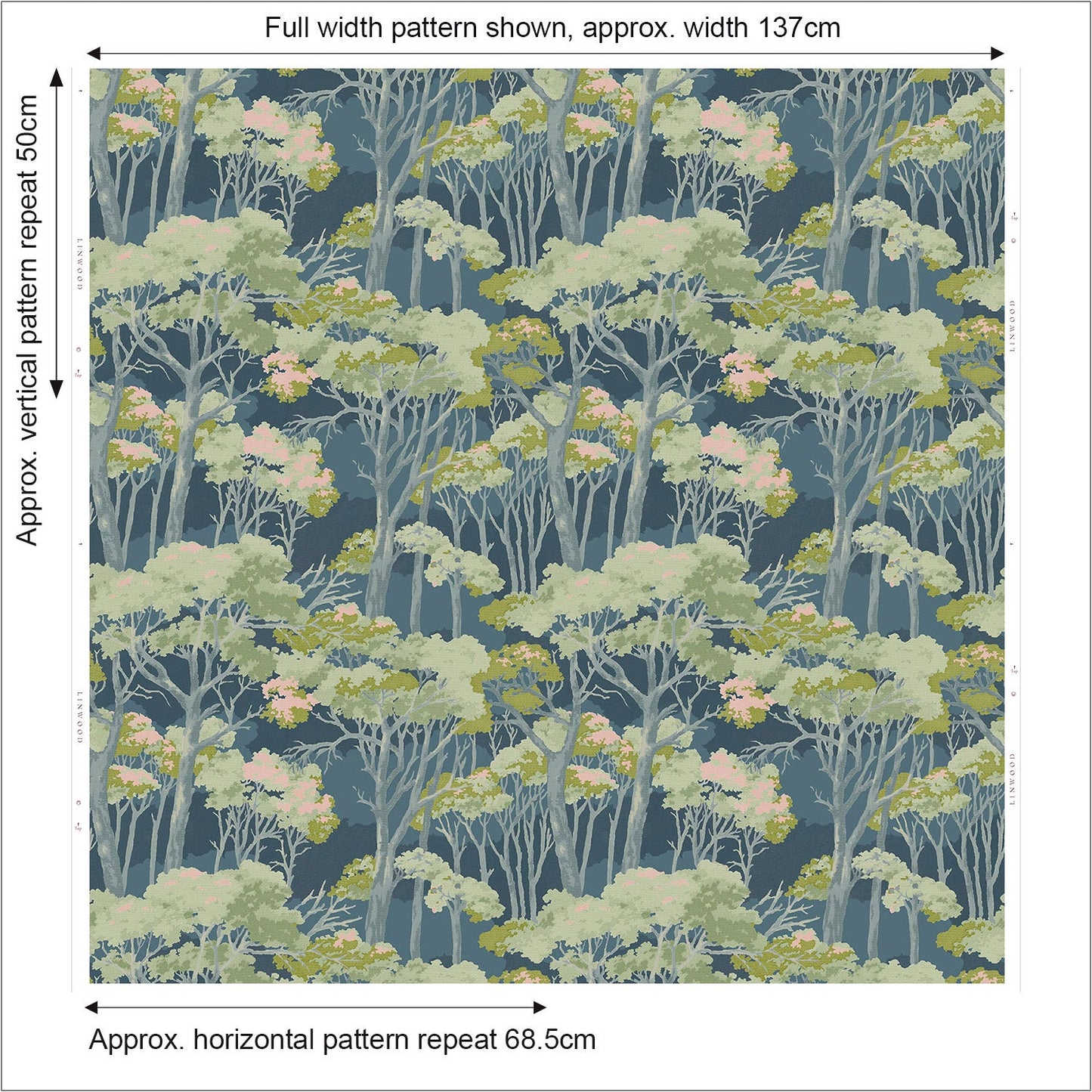 Linwood Arboreal Dusk FR Made to Measure Curtains