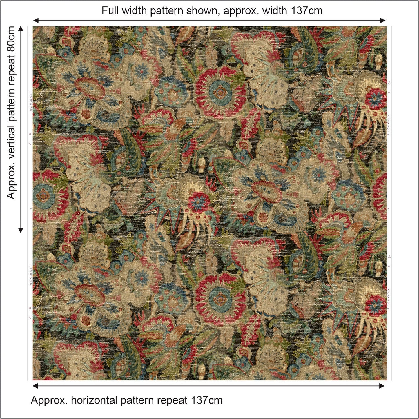 Linwood Bizarre Multi FR Made to Measure Curtains
