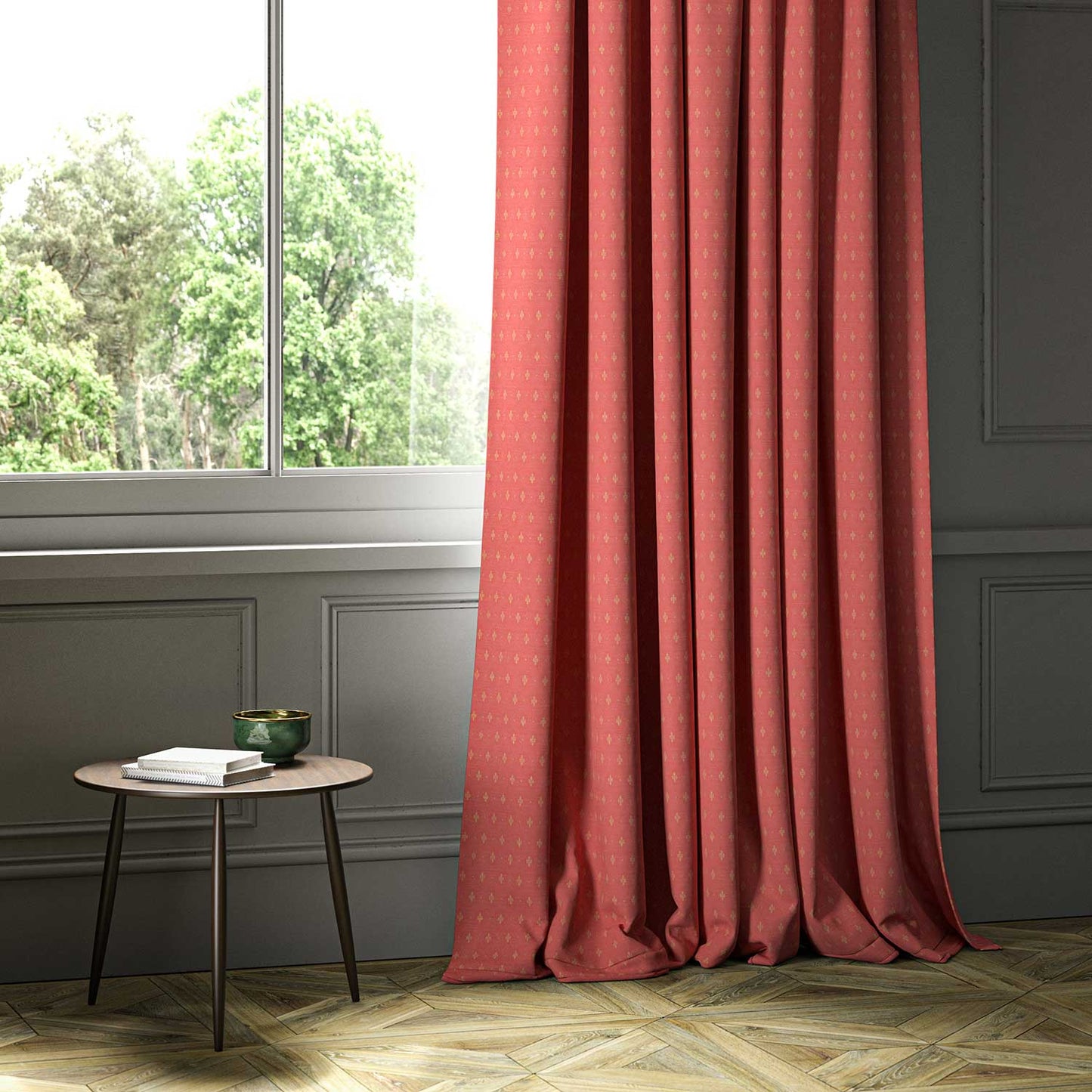 Linwood Bryher Cotta FR Made to Measure Curtains