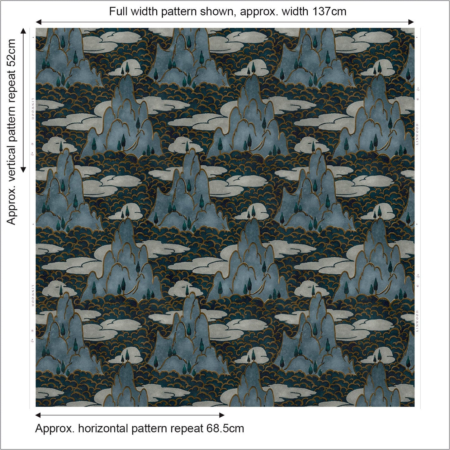 Linwood Close Encounters Grey Skies Made to Measure Curtains