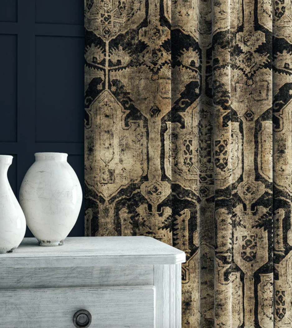 Carbon - Chora Odyssey Velvet by Linwood - Fabric, Curtains, Roman Blinds lounge
