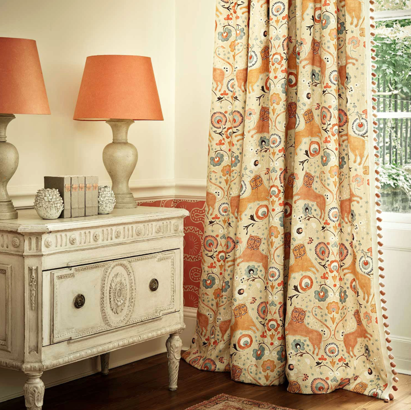 Chickpea - Pipili, Maru Collection by Linwood - Curtains