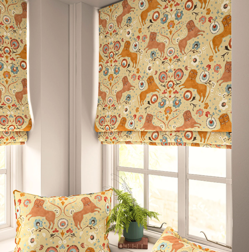 Chickpea - Pipili, Maru Collection by Linwood - Roman Blinds