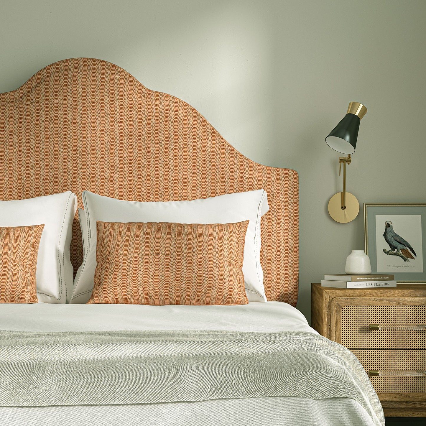 Linwood Lamina Papaya FR Made to Measure Curtains