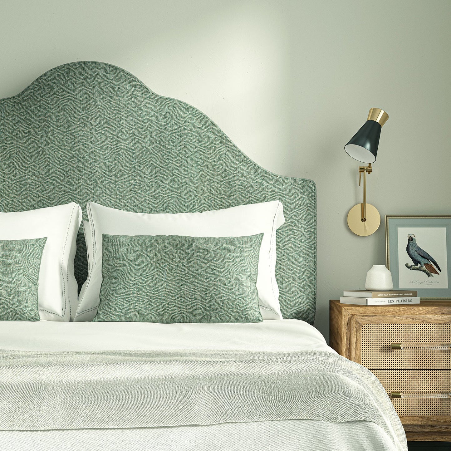Linwood Tidal Cyan FR Made to Measure Curtains