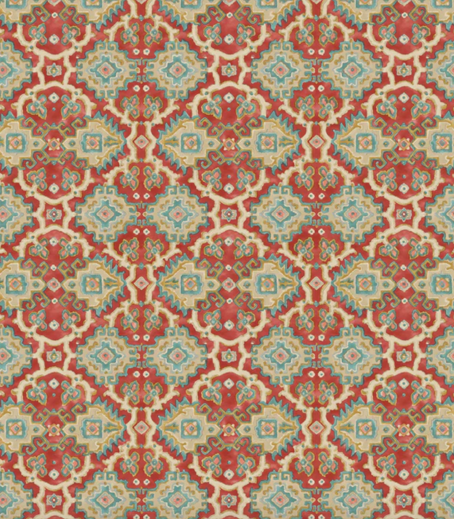 Chilli - Kami Velvet by Linwood - Fabric, Curtains, Roman Blinds