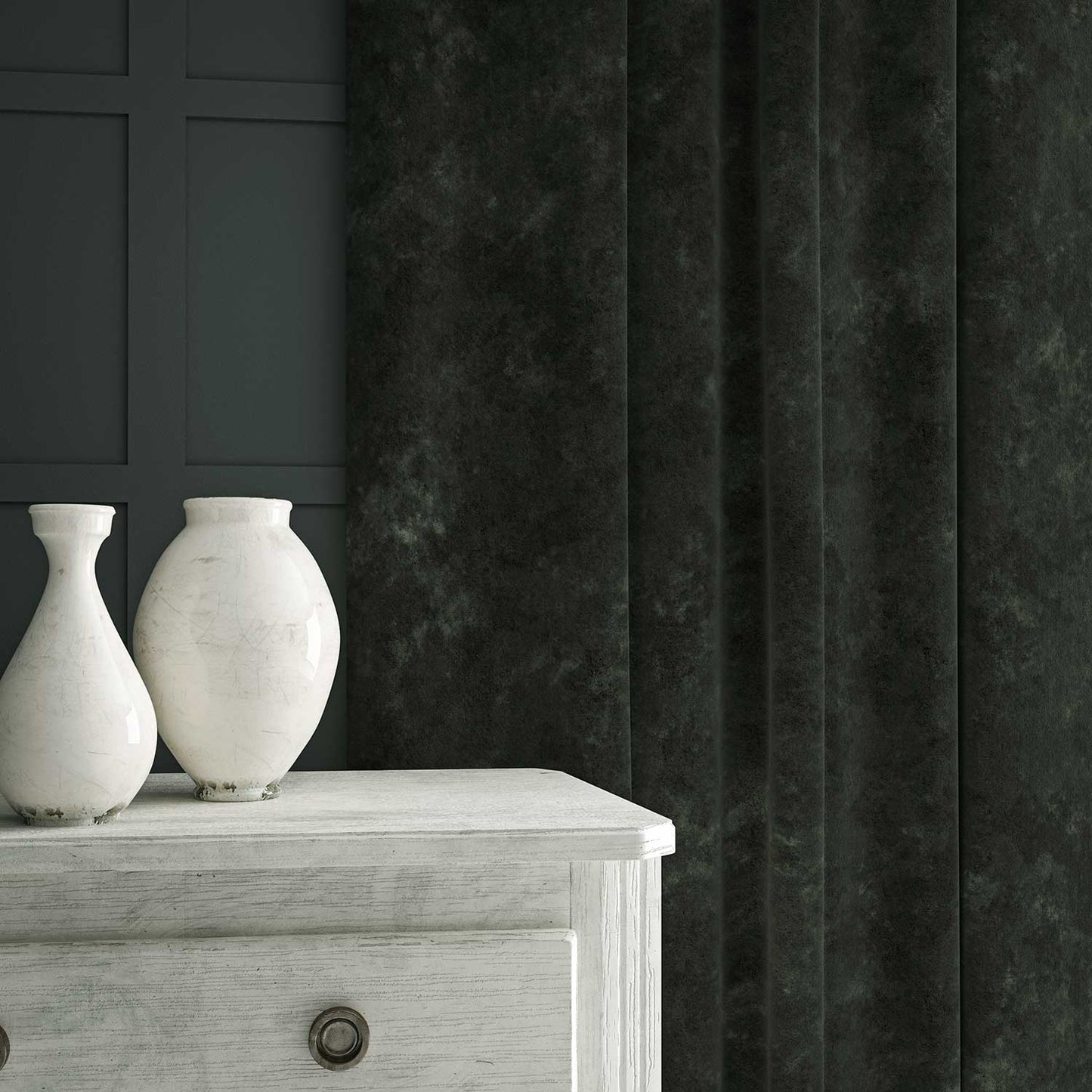 Linwood Cosmos Velvet Mineral FR Made to Measure Curtains