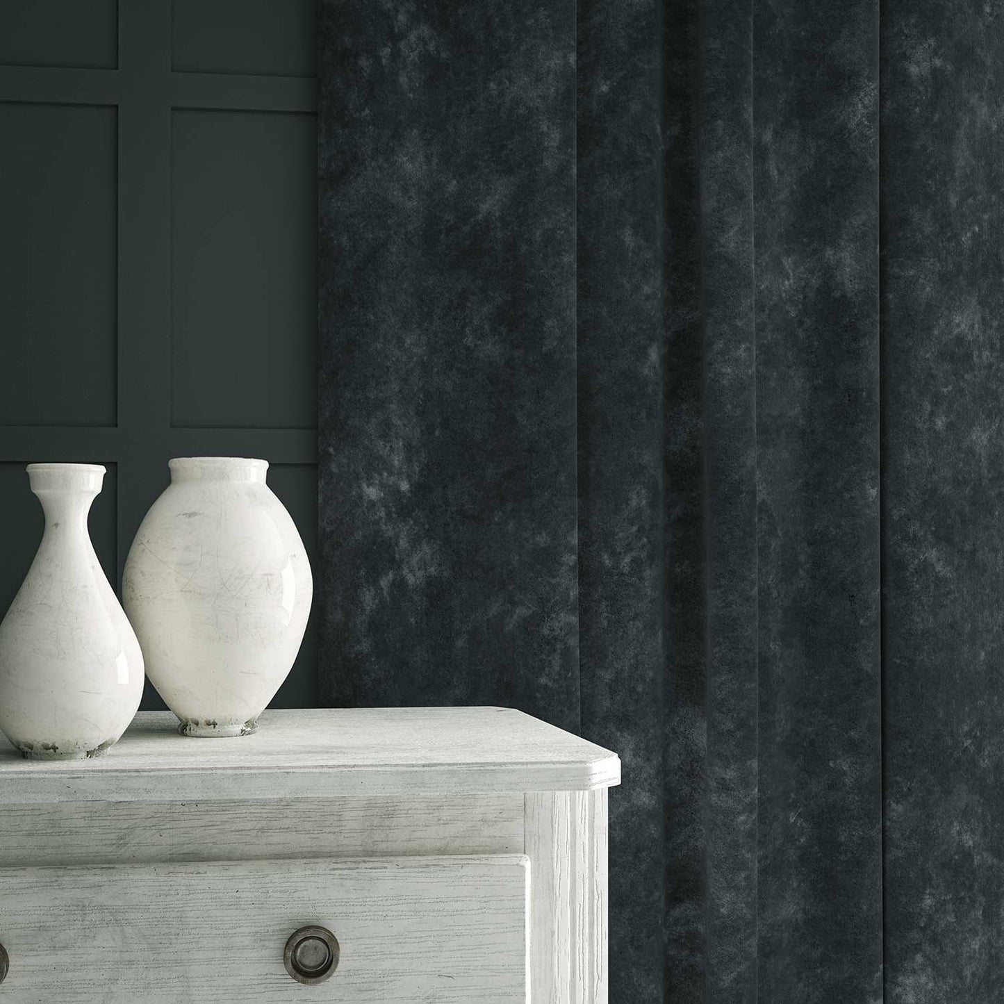 Linwood Cosmos Velvet Twilight FR Made to Measure Curtains