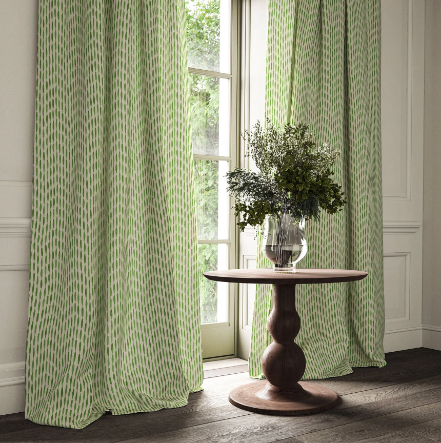 Cucumber - Smocked by Linwood - Curtains & Roman Blinds cooshy