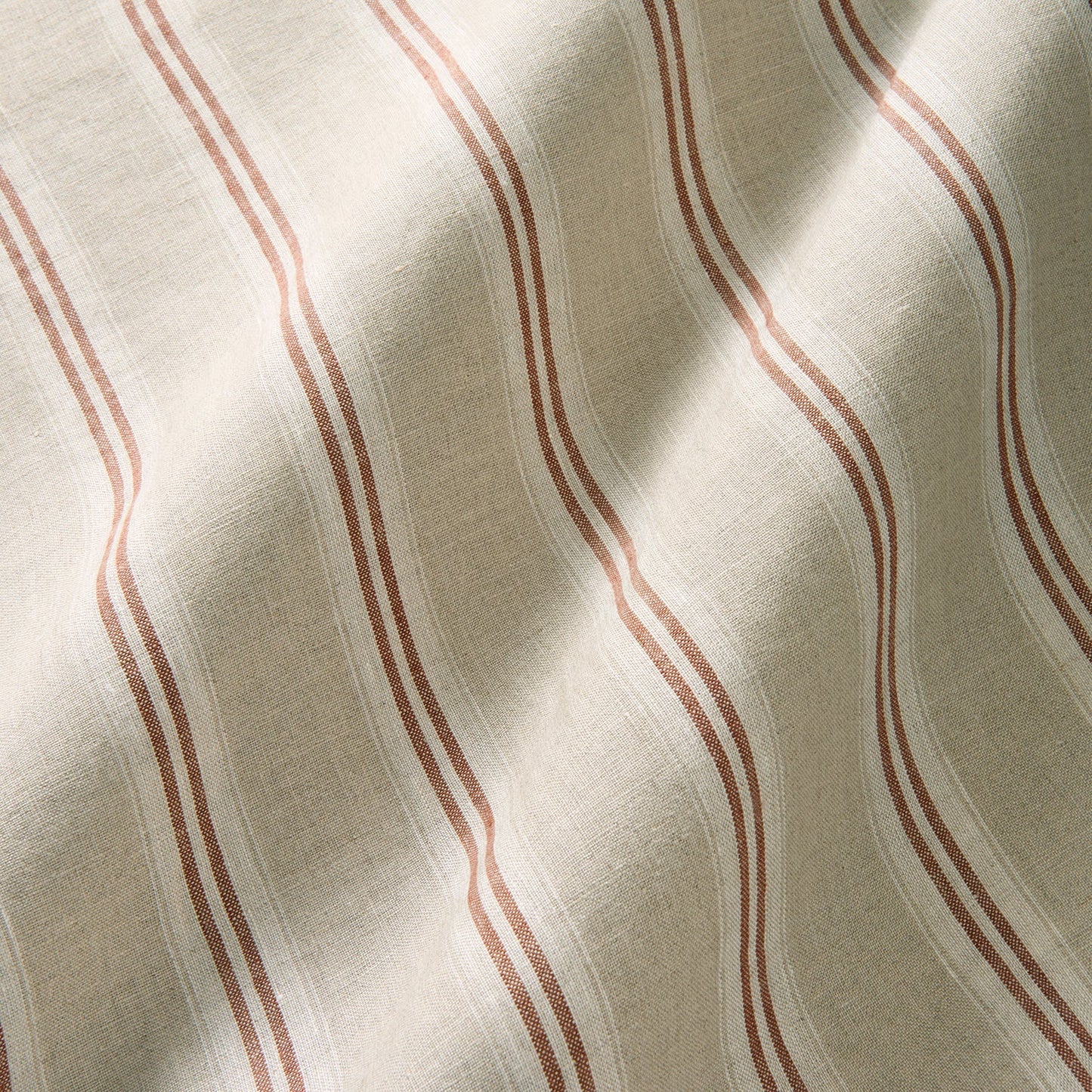 Linwood Danube Stripe Ember Made to Measure Curtains