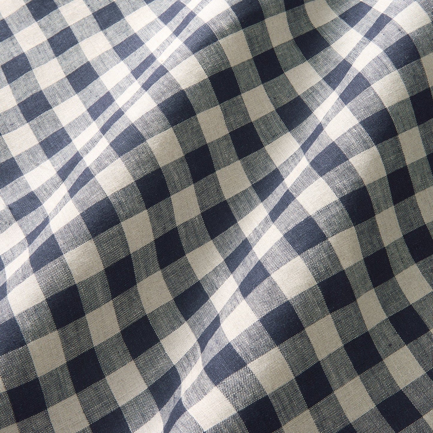 Linwood Danube Check Indigo Made to Measure Curtains