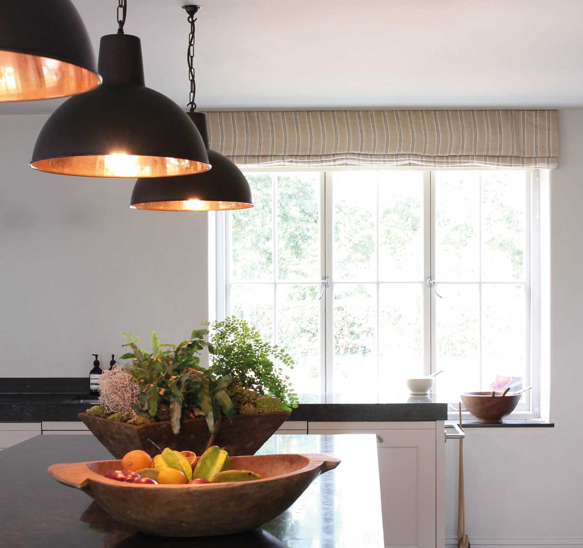 Kate Forman Stripe Dove Made to Measure Roman Blinds – image 2