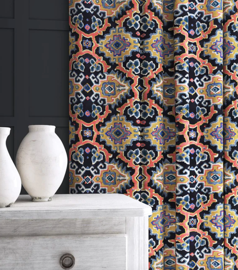 Dragon - Kami Velvet by Linwood - Fabric, Curtains, Roman Blinds lounge