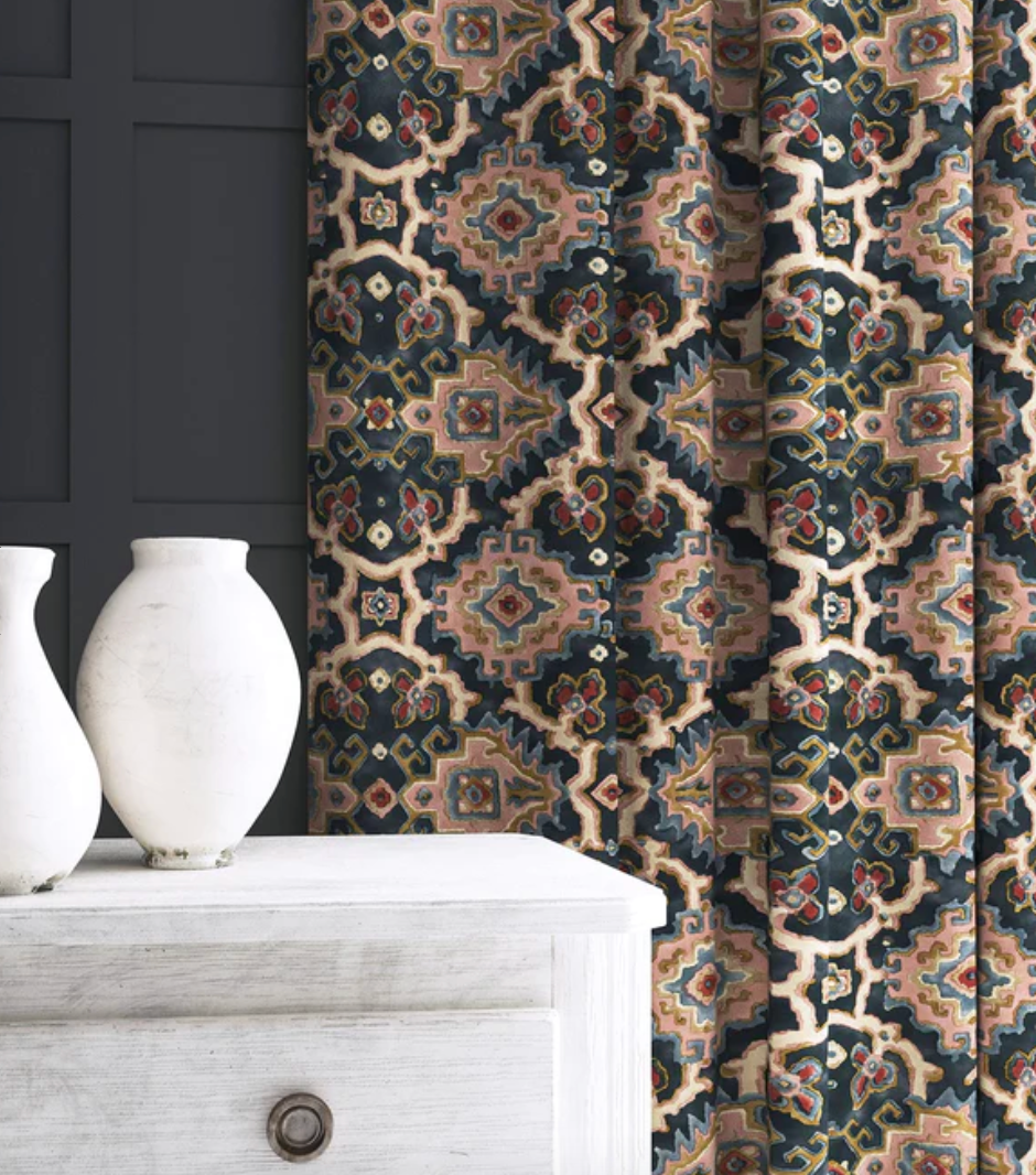 Dusk - Kami Velvet by Linwood - Fabric, Curtains, Roman Blinds lounge