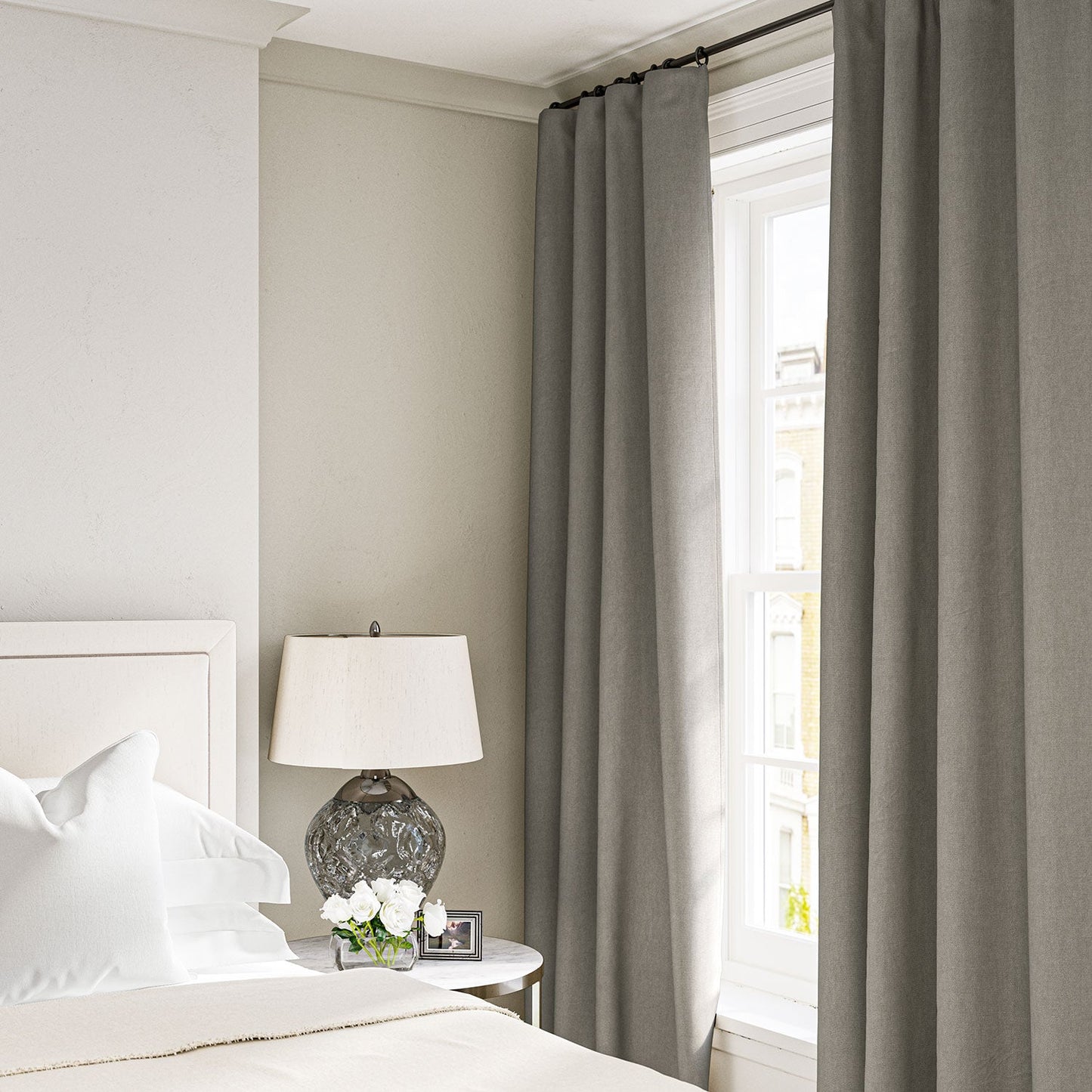 Linwood Elba Ash FR Made to Measure Curtains