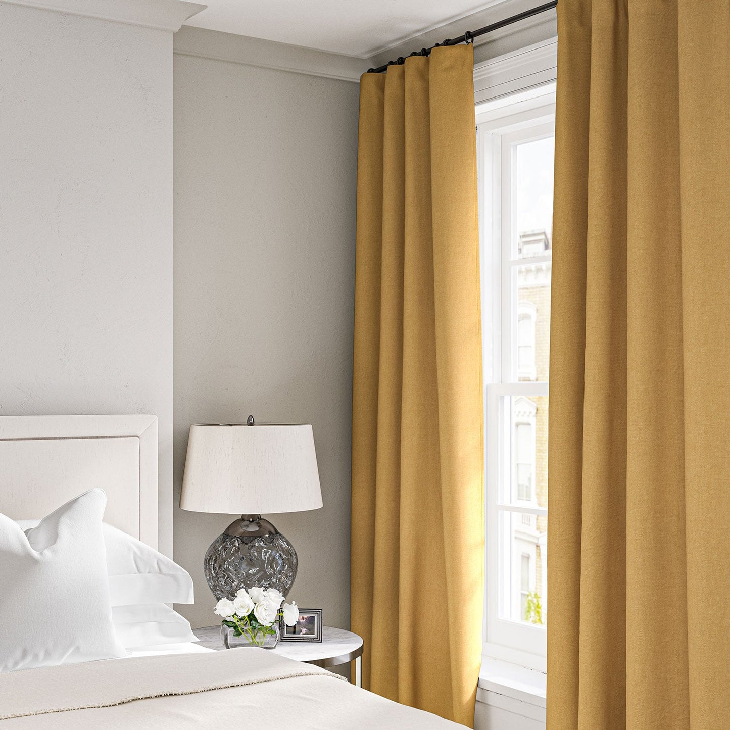 Linwood Elba Maize FR Made to Measure Curtains