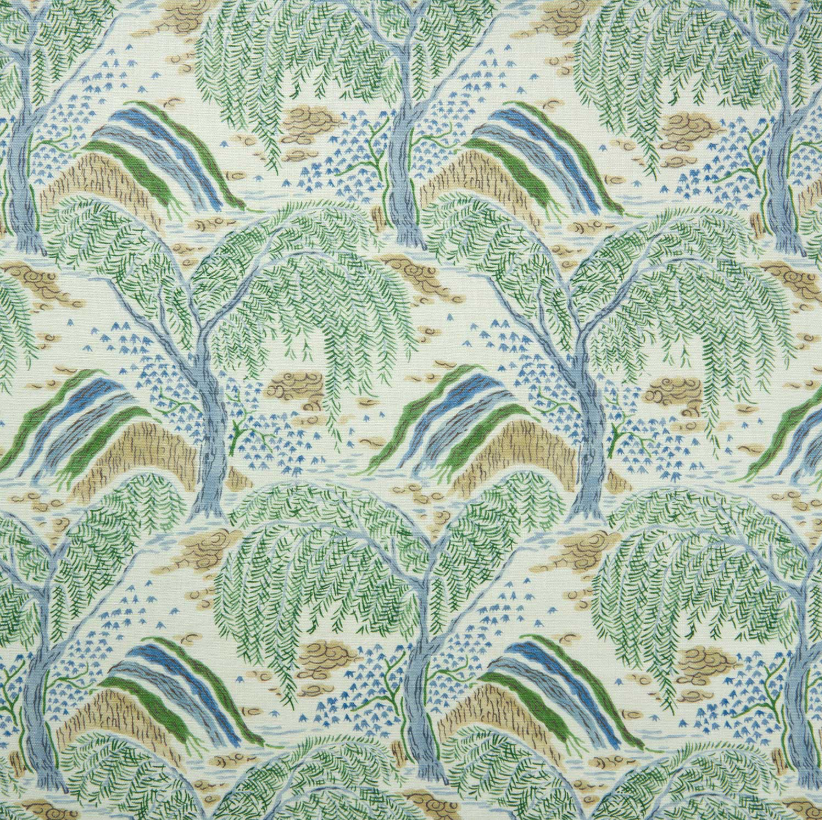 Emerald - Gwendolyn, Flori Collection by Linwood - fabric