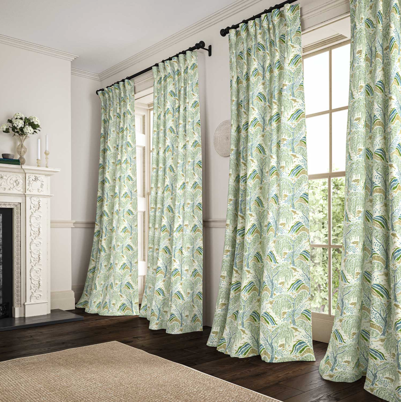 Emerald - Gwendolyn, Flori Collection by Linwood - Curtains