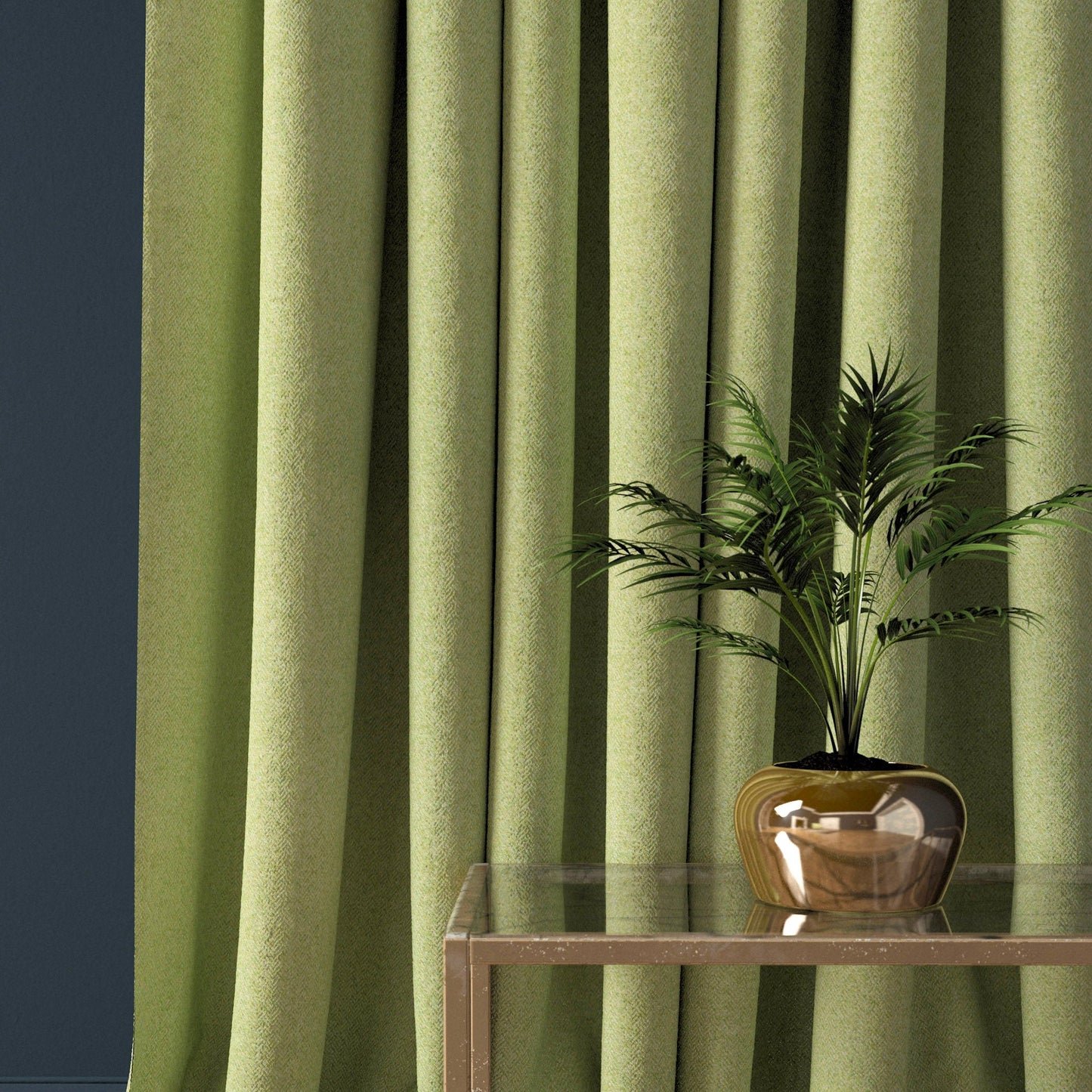 Linwood Faroe Lime FR Made to Measure Curtains