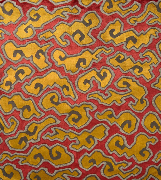 Flame - Kumo Odyssey Velvet by Linwood - Fabric, Curtains, Roman Blinds