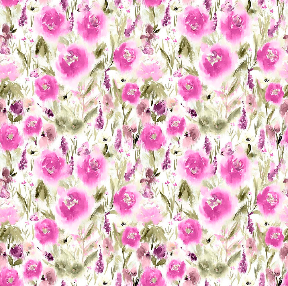 Chess Fleur Peony Made to Measure Roman Blinds
