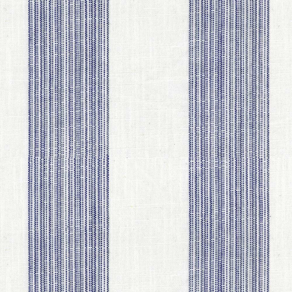 Ian Mankin Lulworth Stripe Cobalt Made to Measure Curtains
