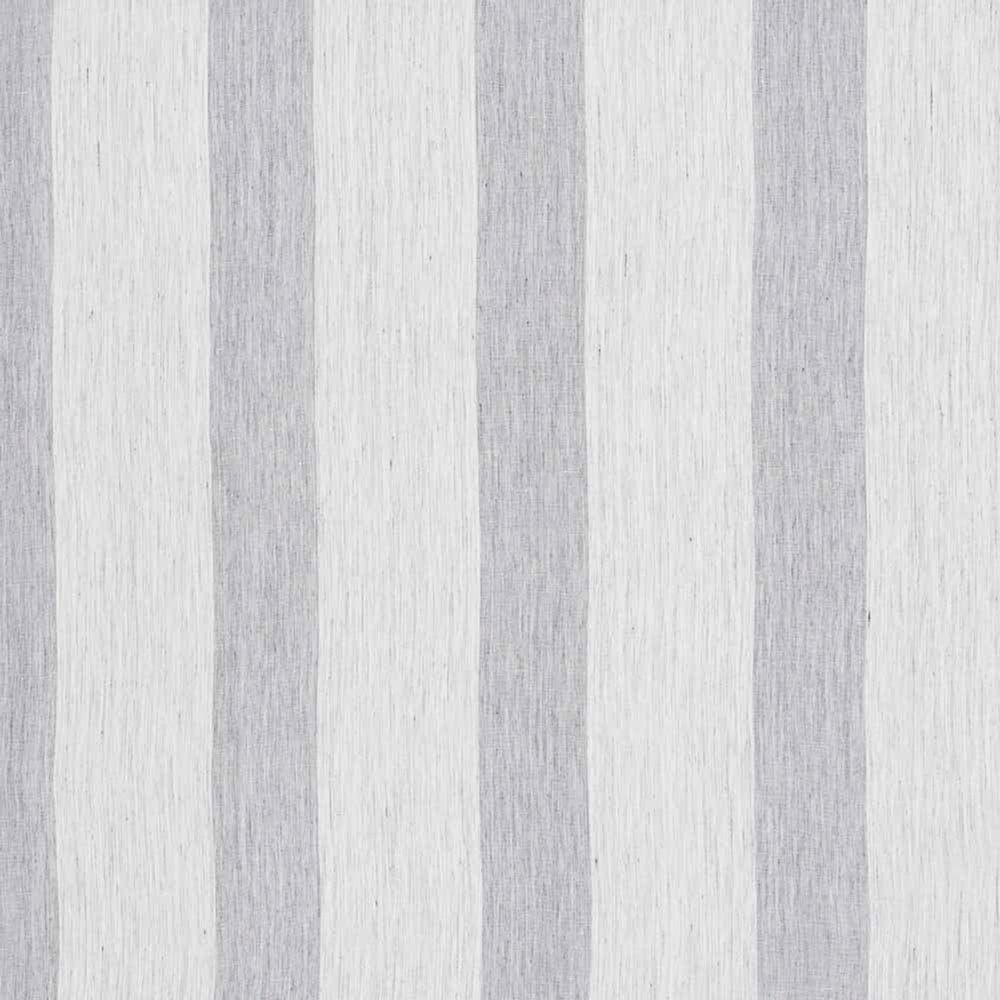 Ian Mankin Rift Stripe Linen Sheer Bluestone Made to Measure Curtains