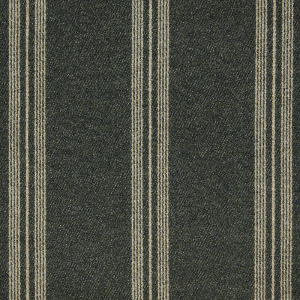 Ian Mankin Garsdale Stripe Forest Made to Measure Roman Blinds