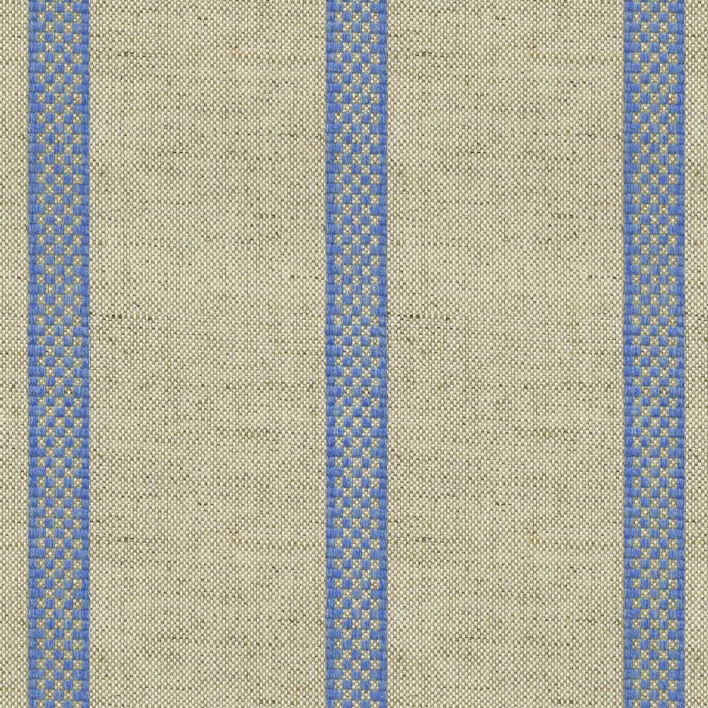 Ian Mankin Hopsack Stripe Airforce Made to Measure Curtains