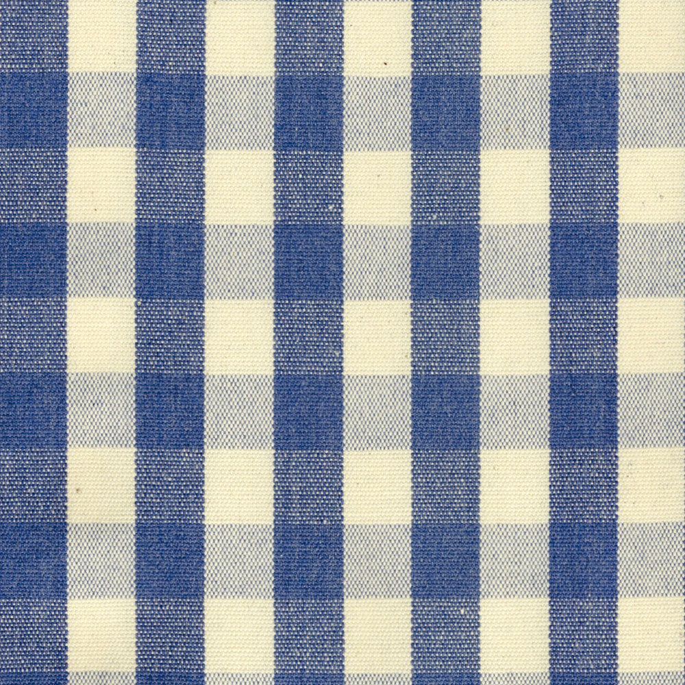 Ian Mankin Suffolk Check Small Indigo Made to Measure Curtains