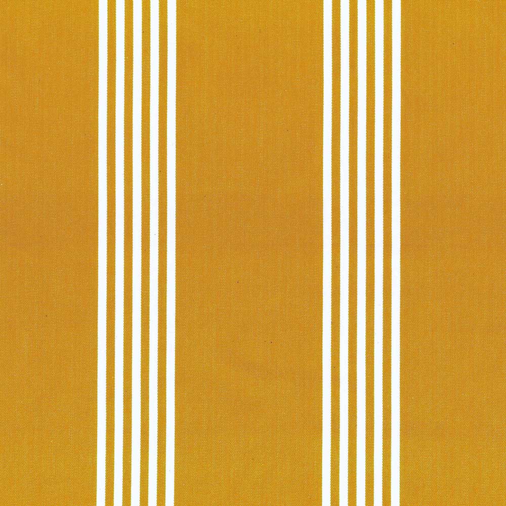 Ian Mankin Canvas Stripe Ochre Made to Measure Roman Blinds