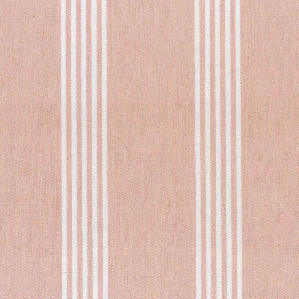 Ian Mankin Canvas Stripe Pink Made to Measure Curtains