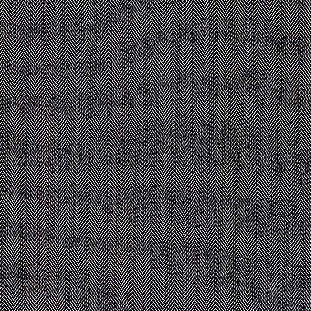 Ian Mankin Fresco Herringbone Black Made to Measure Roman Blinds