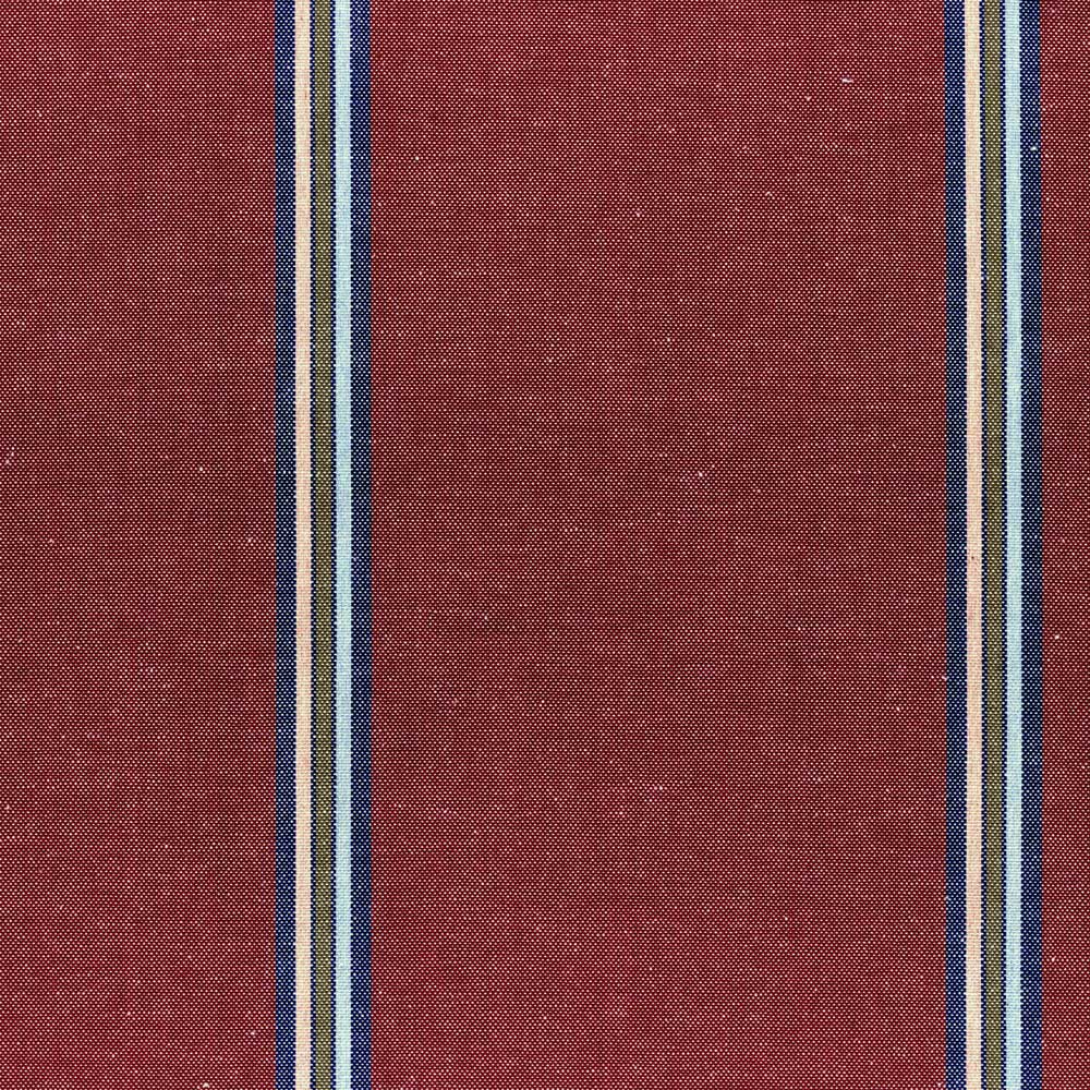 Ian Mankin Gouache Stripe Claret Made to Measure Curtains