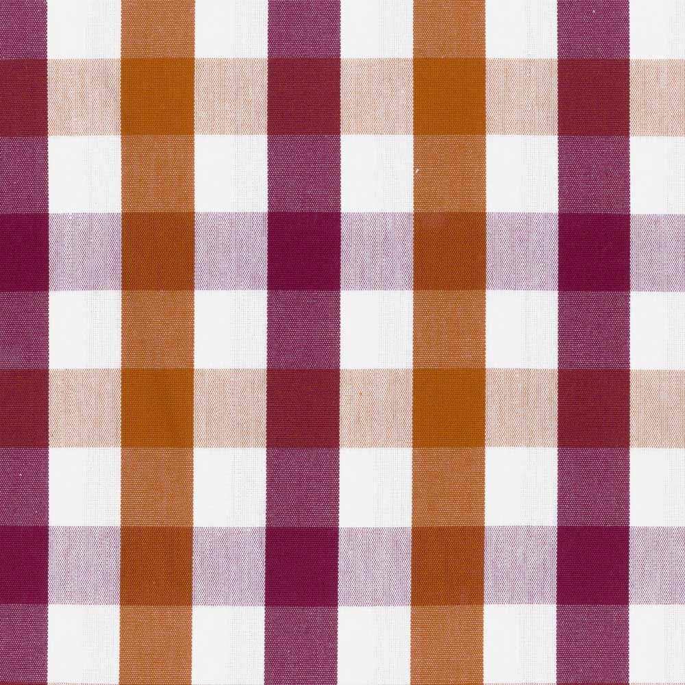 Ian Mankin Paint Pot Check Claret/Rust Made to Measure Roman Blinds