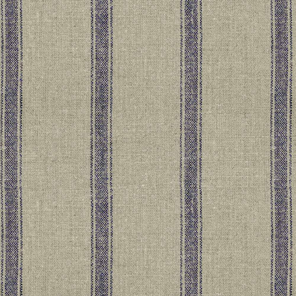 Ian Mankin Angus Stripe Nordic Navy Made to Measure Curtains