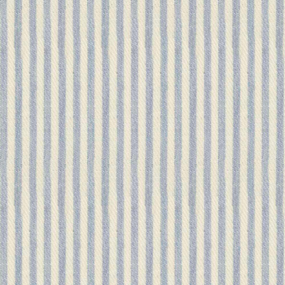 Ian Mankin Candy Stripe Bluebell Made to Measure Curtains