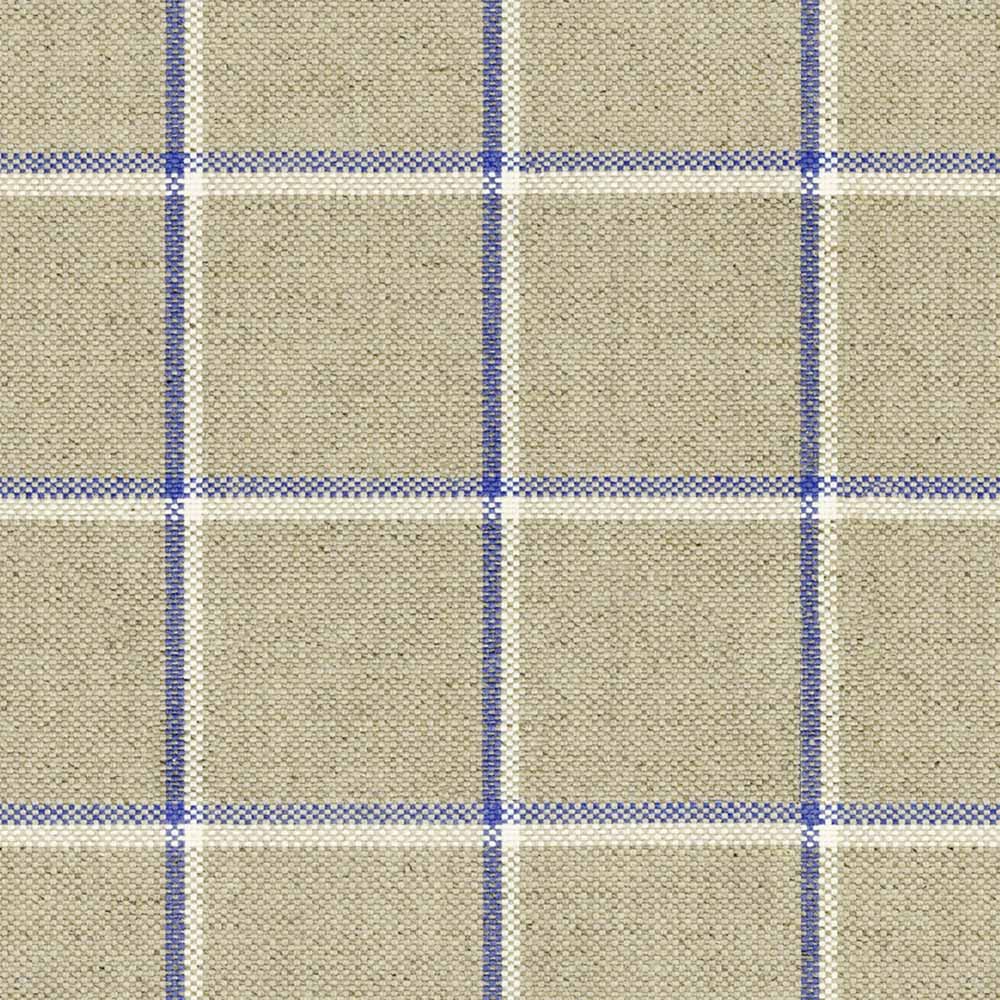 Ian Mankin Skye Check Indigo Made to Measure Curtains