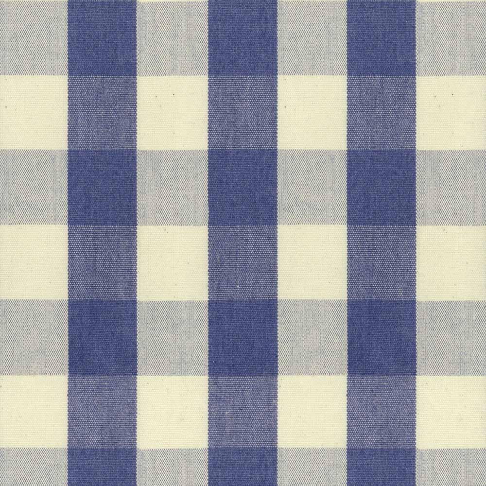 Ian Mankin Suffolk Check Large Indigo Made to Measure Roman Blinds