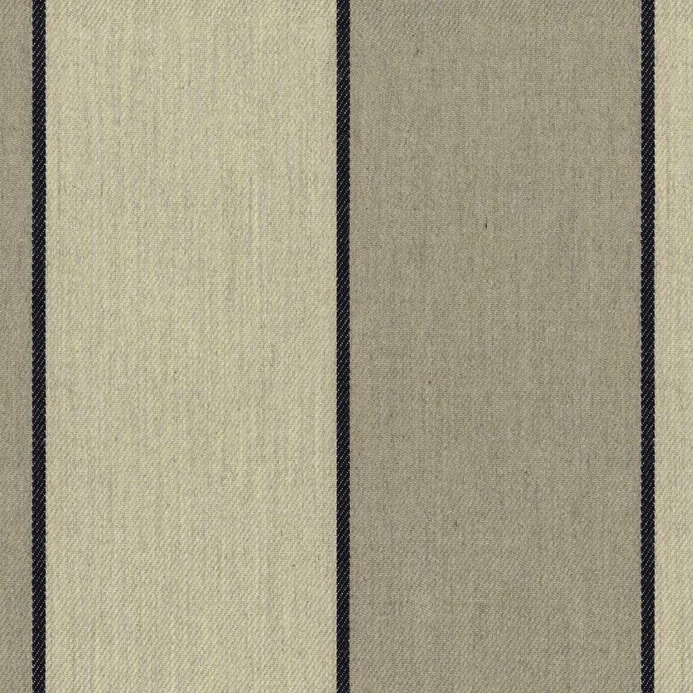Ian Mankin Regatta Stripe 3 Black Made to Measure Curtains