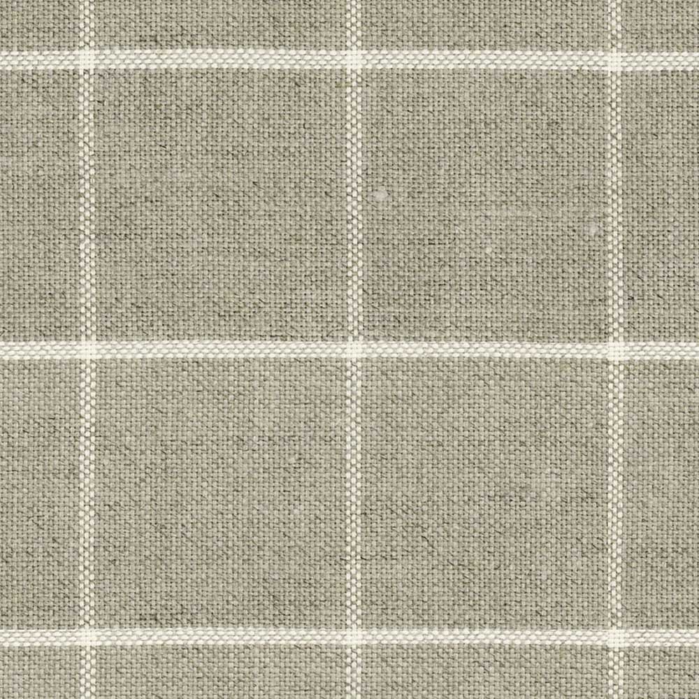 Ian Mankin Skye Check Oatmeal Made to Measure Curtains