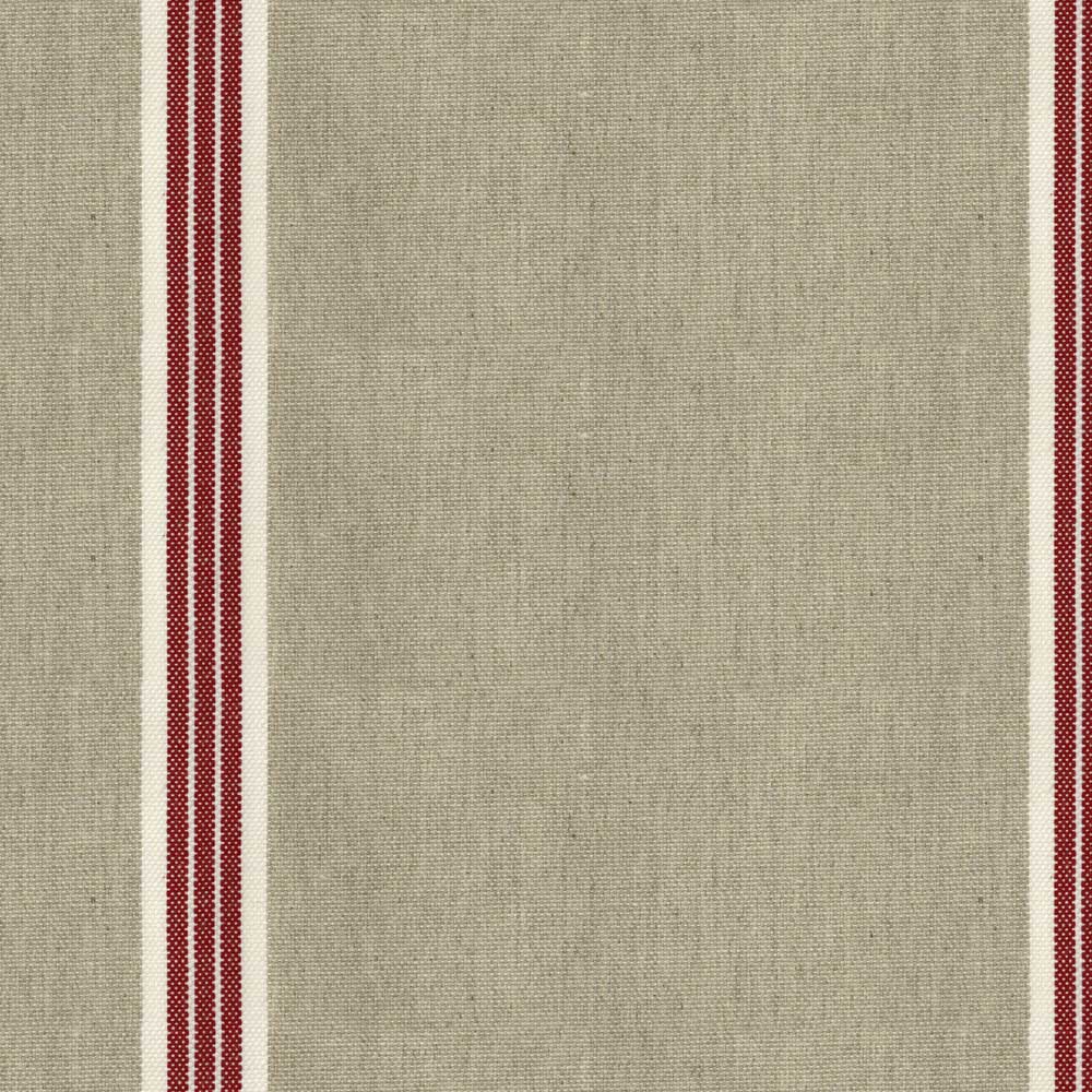 Ian Mankin Odeon Stripe 8 Peony Made to Measure Curtains