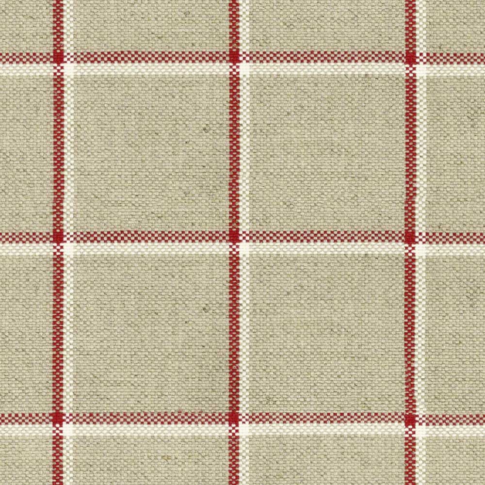 Ian Mankin Skye Check Peony Made to Measure Roman Blinds