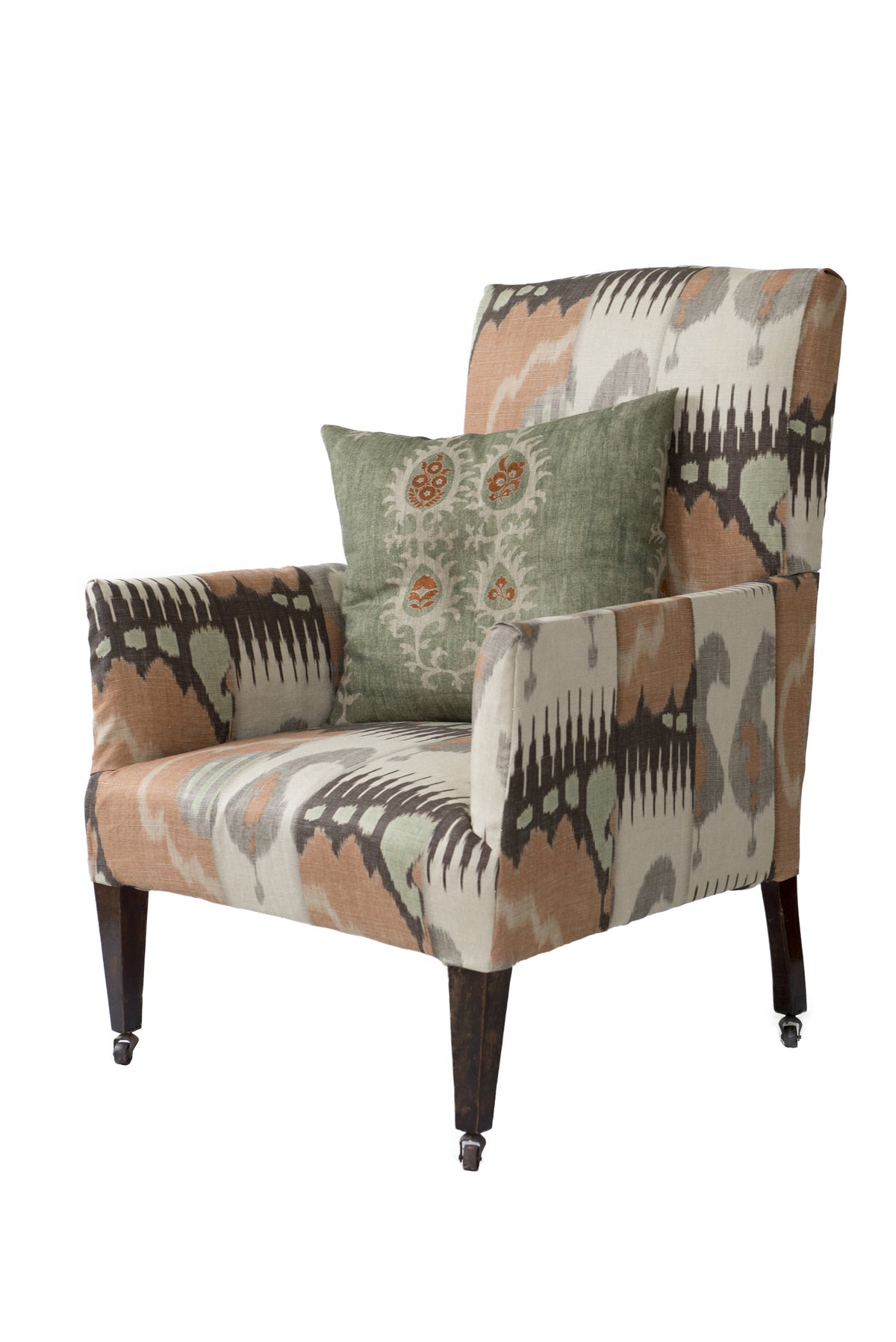 Lewis & Wood Tribal Limpopo Green Made to Measure Curtains – lifestyle photograph