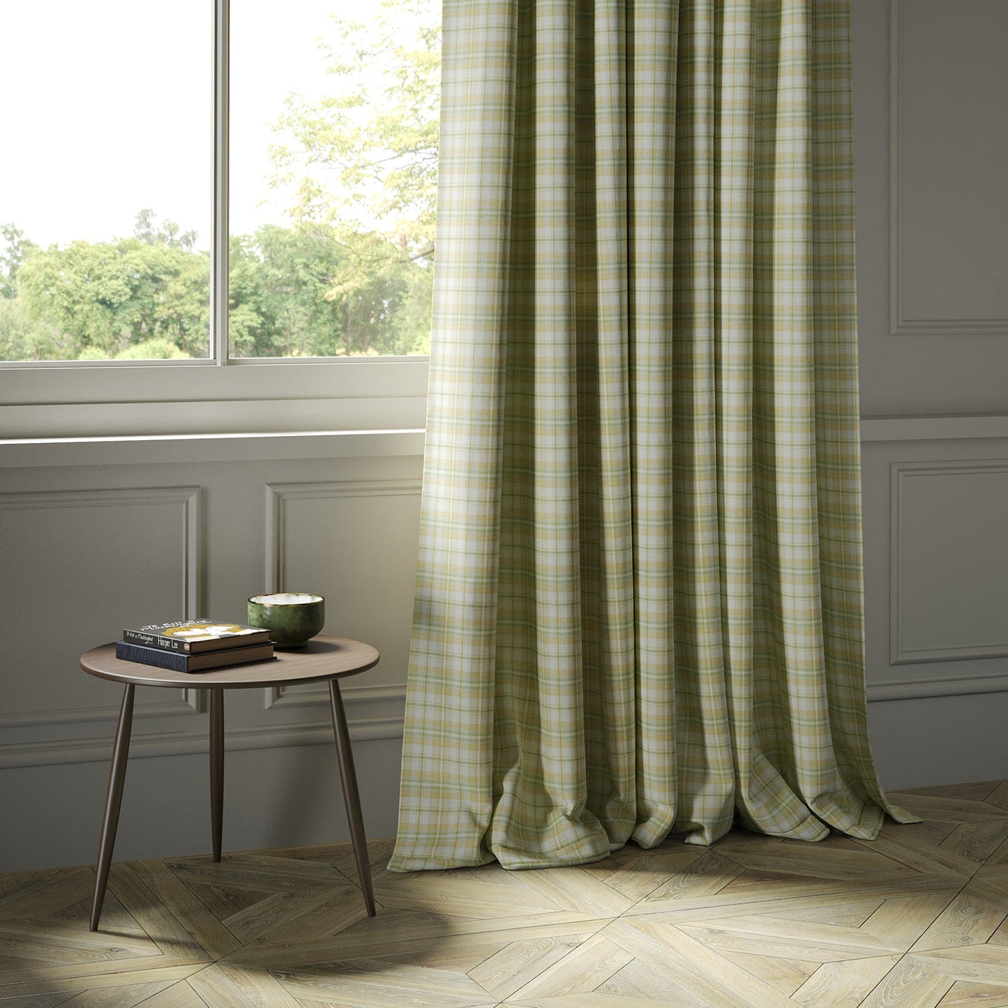 Linwood Bressay Check Sandwick FR Made to Measure Curtains