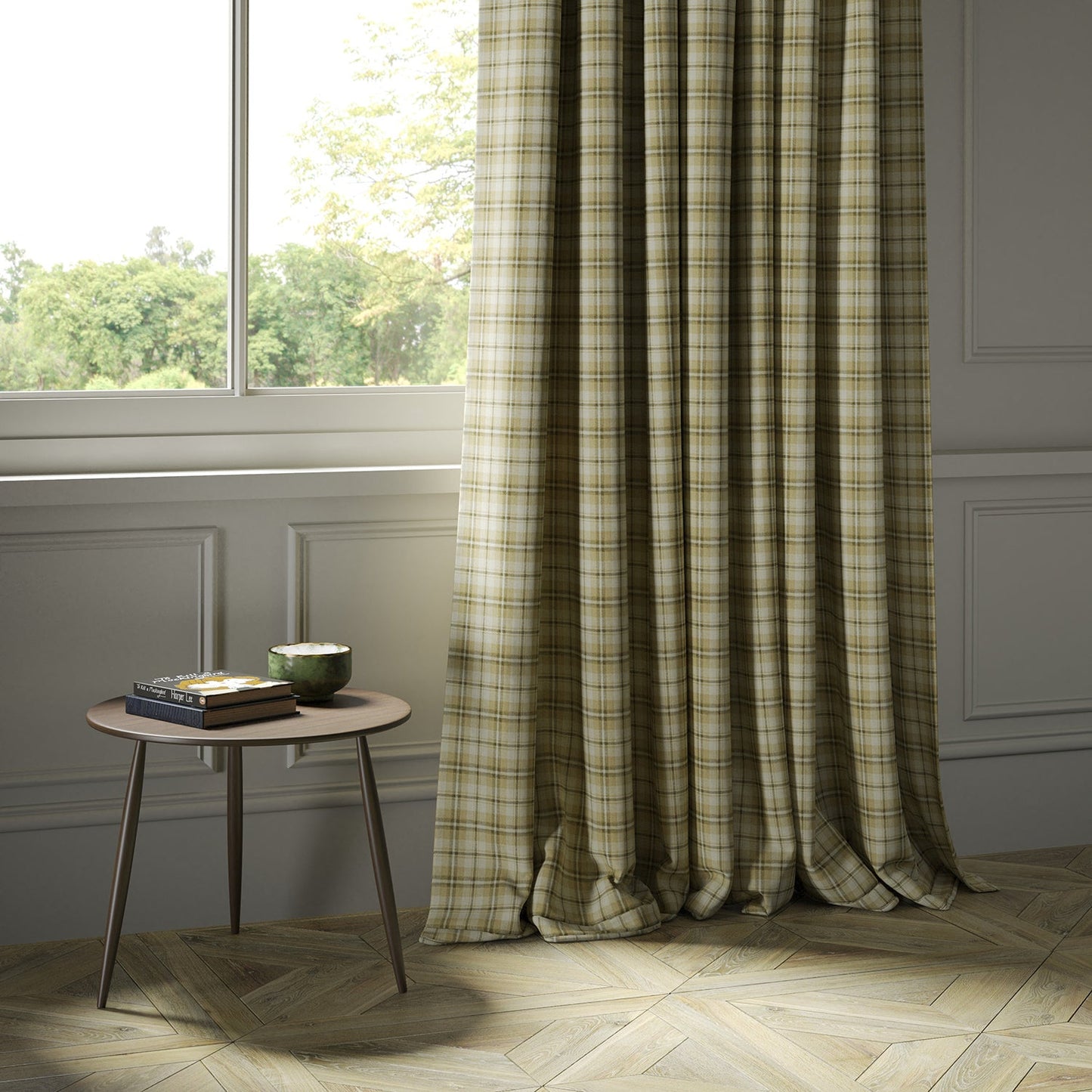 Linwood Bressay Check Lunna FR Made to Measure Curtains