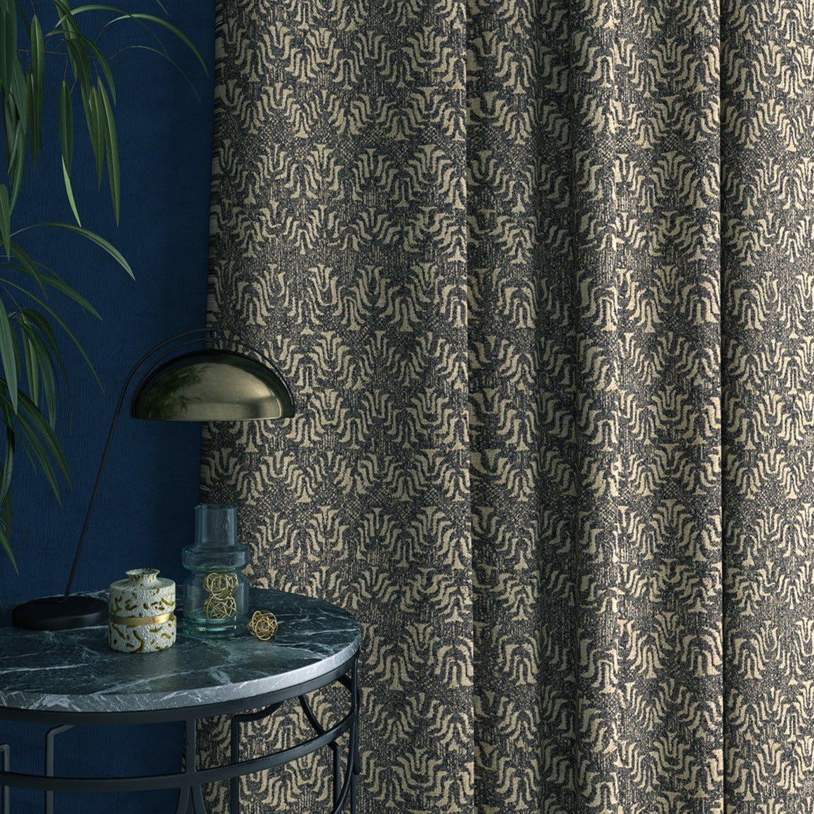Linwood Tyger Midnight Made to Measure Curtains